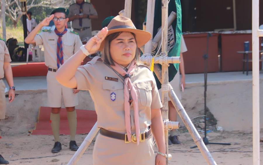 พิธีปิดโครงการเดินทางไกลและอยู่ค่ายพักแรมลูกเสือวิสามัญ