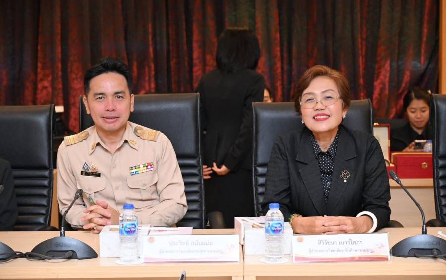 พิธีลงนามความร่วมมือ ณ ห้องประชุม 5 สำนักงานคณะกรรมการการอาชีวศึกษา