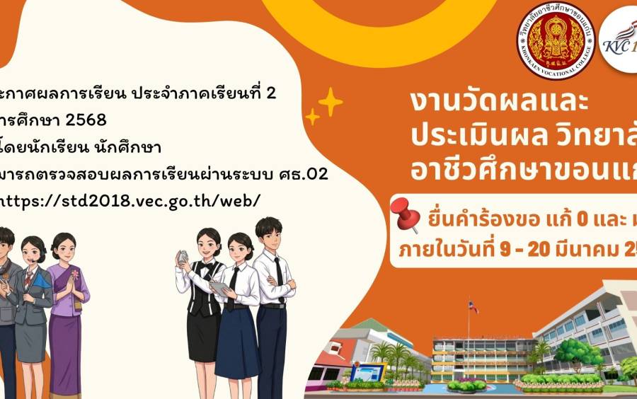 ประกาศผลการเรียน ประจำภาคเรียนที่ 2 ปีการศึกษา 2568 